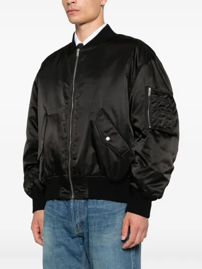Saint Laurent Bomber Boule Oversiz In Black