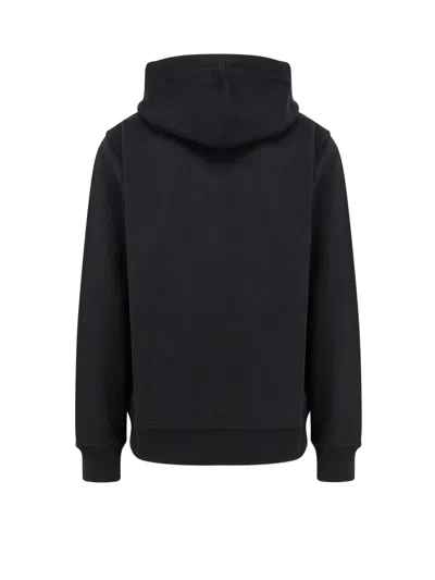 Givenchy Logo Print Zip-up Sweatshirt In Black