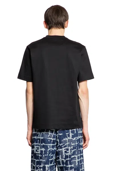 Fendi Black Cotton Jersey Oversized T-shirt