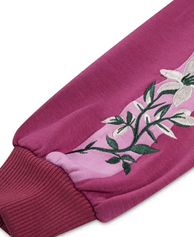 Nike Baby Girls 2-piece Floral Track Jacket And Pants Set In Purple