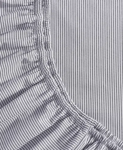 Tommy Hilfiger Printed 200-thread Count Cotton Percale 4-pc. Sheet Set, King In Gray