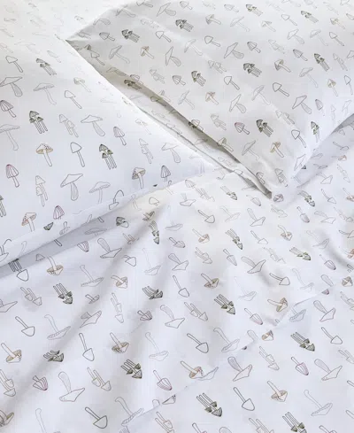 Arch Studio Printed Cotton Sateen 4-pc. Sheet Set, King, Exclusively At Macy's In Brown