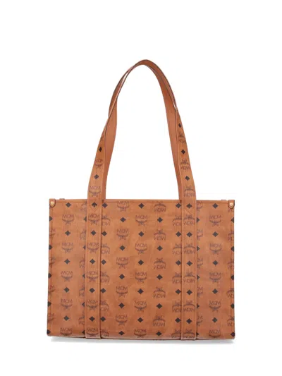 Mcm Aren Visetos School Tote In Brown