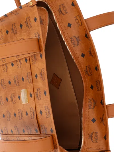 Mcm Aren Visetos School Tote In Brown
