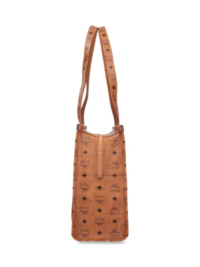 Mcm Aren Visetos School Tote In Brown