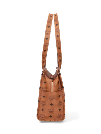 Mcm Aren Visetos School Tote In Brown