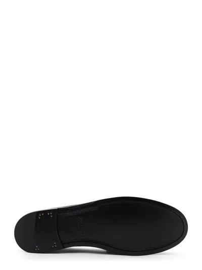 Saint Laurent Laurent Logo-embellished Leather Penny Loafers In Black