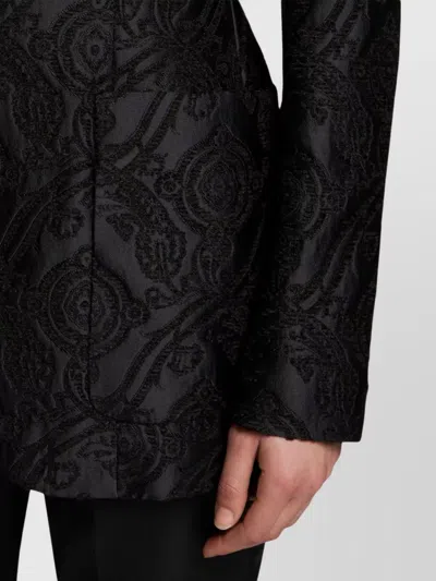 Etro Jacquard Blazer In Black
