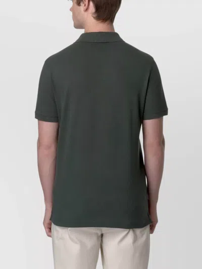 K-way Short-sleeved Polo Shirt In Black