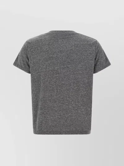 Mother Short Sleeve Crew Neck T-shirt In Gray