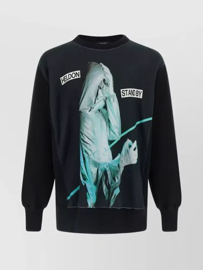 Undercover Graphic Print Crew Neck Sweatshirt In Black