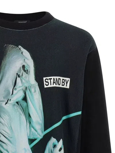 Undercover Graphic Print Crew Neck Sweatshirt In Black