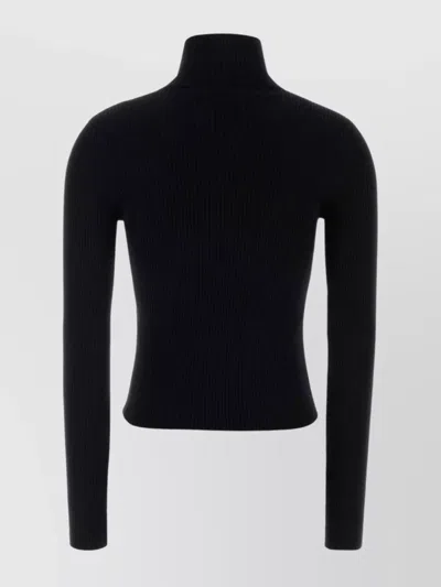 Blumarine Maglione In Misto Lana Nera Donna In Black