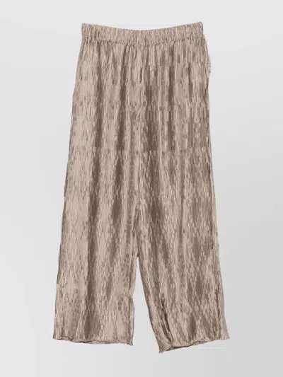 By Malene Birger Wide Leg Trousers Elastic Waistband In Multi