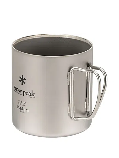 Snow Peak Double-wall Titanium Mug In Silver