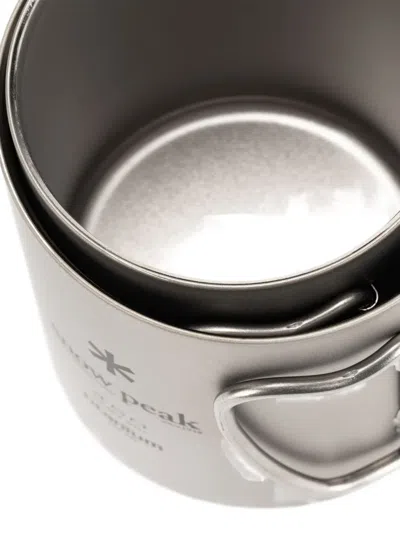 Snow Peak Double-wall Titanium Mug In Silver