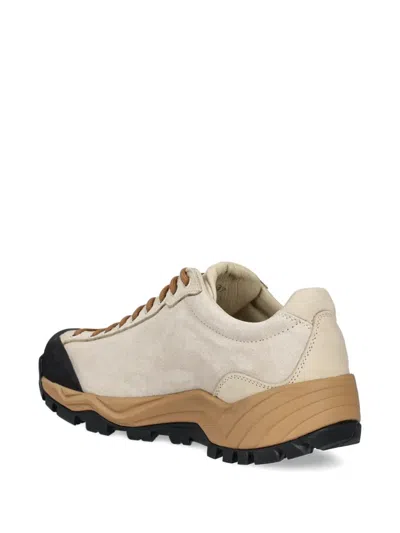 Diemme Movida Embroidered-floral Trail Sneakers In Neutral