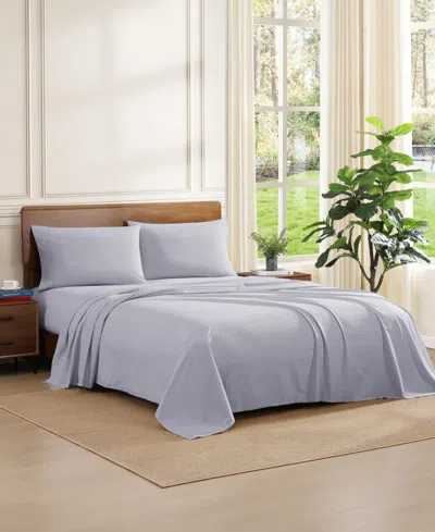 Tommy Hilfiger Printed 200-thread Count Cotton Percale 4-pc. Sheet Set, Full In Gray