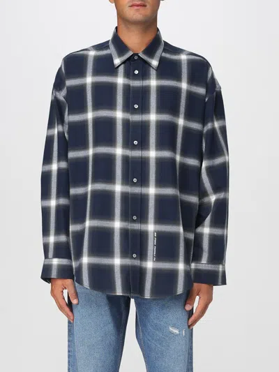 Acne Studios Checked Pattern Button-down Shirt In Blue