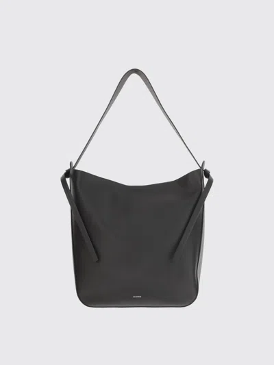 Jil Sander Borsa A Mano Knot Mini In Pelle Nera  Donna In Black