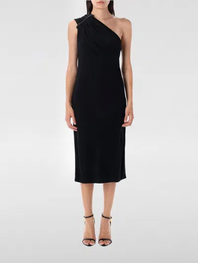 Tom Ford One-shoulder Crystal Embellished Cocktail Dress In Black