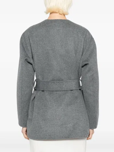 Less Layered Details Jacket In Gray