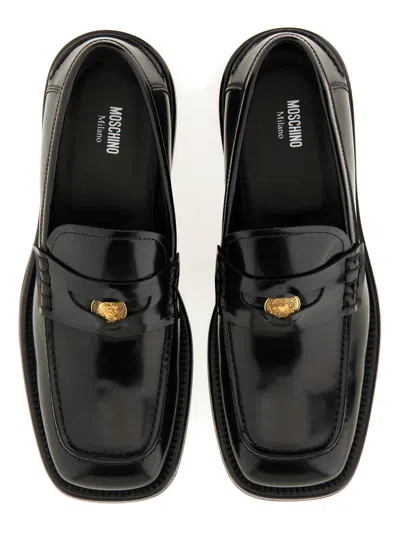 Moschino Couture Moccasin Berlin In Black
