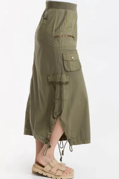 Xcvi Armel Cargo Skirt In Kombu Pigment In Multi