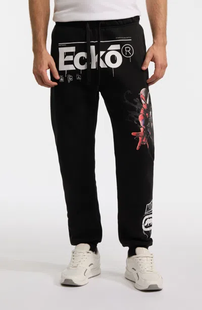 Ecko Unltd Entanglement Spiderman Jogger In Black