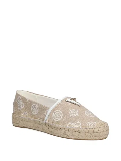 Guess Usa Jolandon Embroidered Slip-on Espadrilles In Neutral