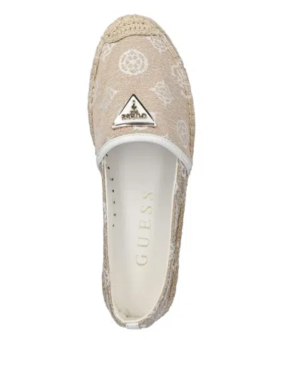 Guess Usa Jolandon Embroidered Slip-on Espadrilles In Neutral