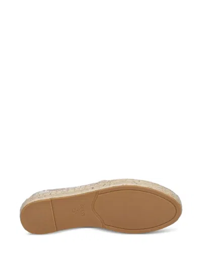 Guess Usa Jolandon Embroidered Slip-on Espadrilles In Neutral