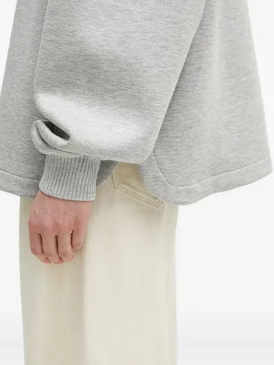 Fiorucci Embroidered Crew-neck Sweatshirt In Gray