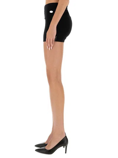 Jean Paul Gaultier Mini Shorts "the Garter" In Black