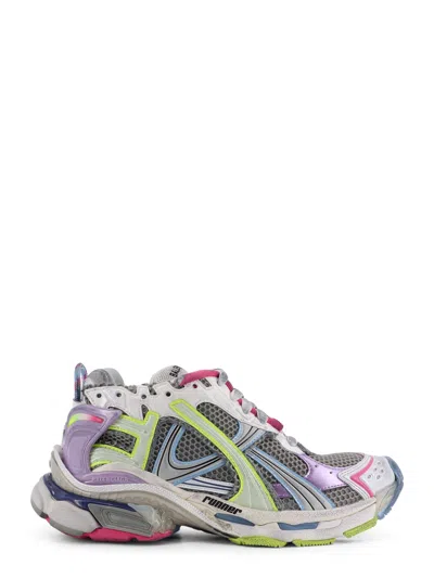 Balenciaga Runner Nylon And Mesh Sneakers In Multi