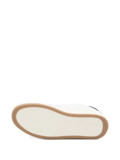 Saint Laurent Sl61 Leather Sneakers Signature Sole In White