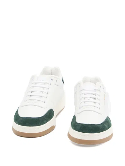 Saint Laurent Sl61 Leather Sneakers Signature Sole In White