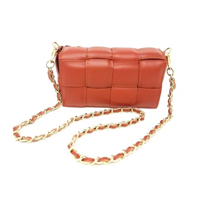 German Fuentes Saxon Leather Bag In Orange In Orange
