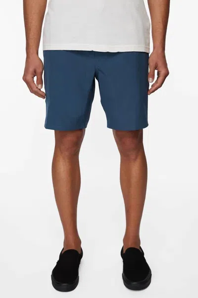 O'neill Reserve Light Check Water Repellent Bermuda Shorts In Blue