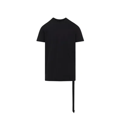 Rick Owens Drkshdw Drkshdw By Rick Owens Relaxed Fit Black Cotton T-shirt With Crew Neckline In Black