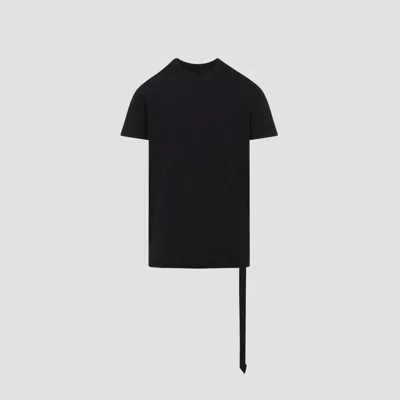 Rick Owens Drkshdw Drkshdw By Rick Owens Relaxed Fit Black Cotton T-shirt With Crew Neckline In Black