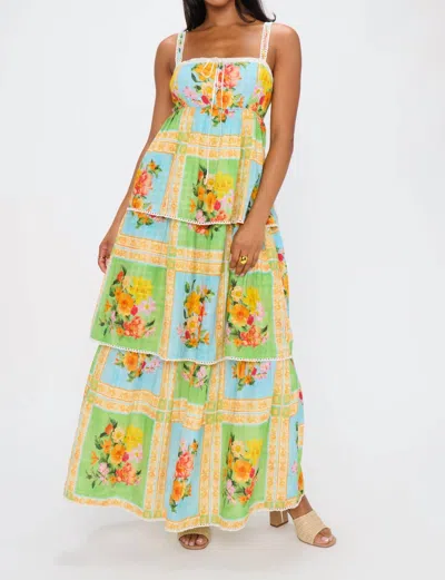 Show Me Your Mumu Peyton Midi Dress In Country Bouquet Print In Multi