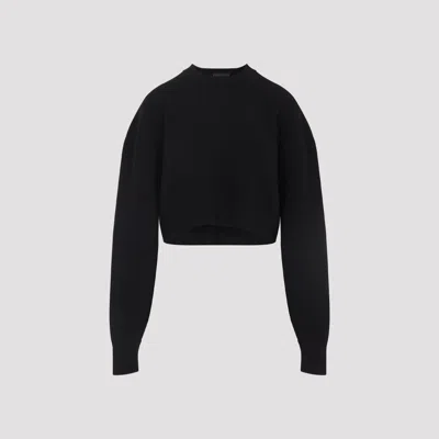 Tom Ford Maglione Oversize In Misto Lana Nera Donna In Black