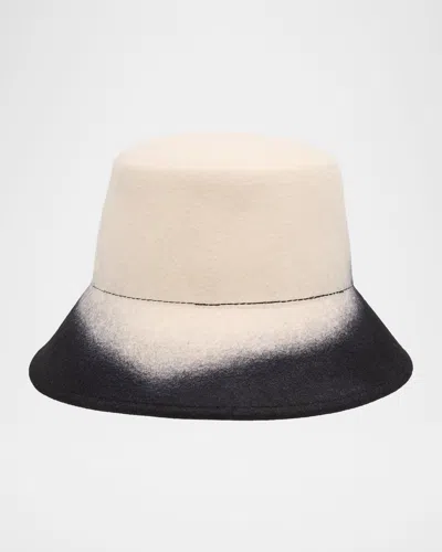 Eugenia Kim Ruby Wool Felt Asymmetric Bucket Hat In Neutral