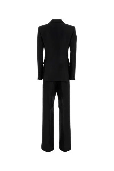 Dsquared2 Tailored Wool Blend Suit Jacket In Black