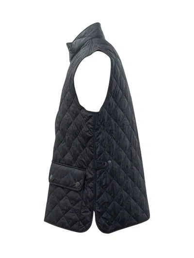 Barbour Quilted Vest Black In Black