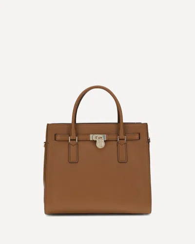 Michael Kors Leather Shoulder Bag In Brown