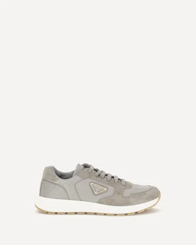 Prada Prax 01 Re-nylon Sneakers In Gray