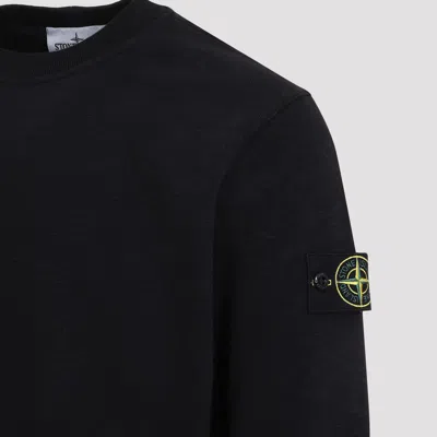 Stone Island Turtleneck Sweater In Black