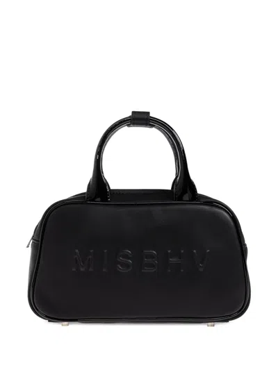 Misbhv Embossed Logo Top-handle Tote Bag In Black